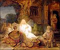 Rembrandt Abraham Serving the Three Angels