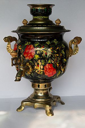 Samovar with painting