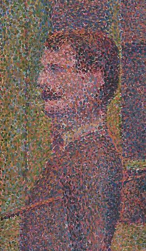 Seurat-La Parade detail