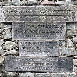 Wallace and Burns Cairn Inscription