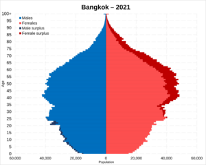 Bangkok population pyramid