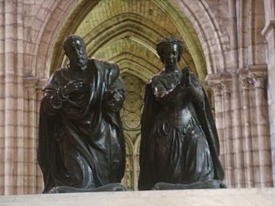 Basilica di saint Denis tomba enrico II e caterina de' Medici 03