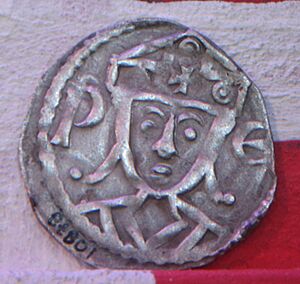 Coin minted for king Valdemar II of Denmark, Valdemar II Sejr.jpg