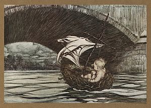 Houghton Typ 905R.06.196 (A) - Arthur Rackham, Peter Pan - Under the bridge