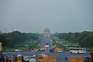 India Gate seen from Raisina Hill
