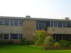 The Jackson County Courthouse in Edna