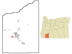 Location in Oregon