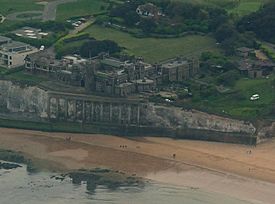 Kingsgate Castle Ramsgate aerial view