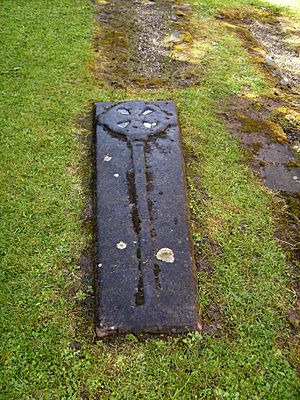 Lilleshall Abbey tombstone 01