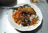 Nasi Uduk Jengkol Daging Krecek