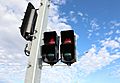 Pedestrian and bicycle crossing lantern