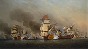 Samuel Scott - Vice Admiral Sir George Anson's Victory off Cape Finisterre - Google Art Project