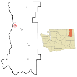 Location of Kettle Falls, Washington