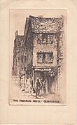 The Mediaeval House, Gloucester Print Folded Postcard Plate Illustration
