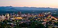 Asheville at dusk (cropped)