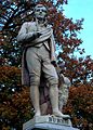 Au-Vic-Ballarat Burns statue close-up