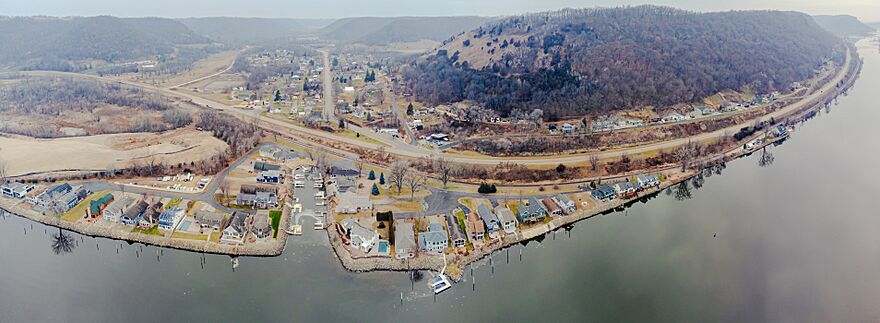 Brownsville, Minnesota aerial