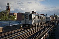 CTA Brown Line Train in Ravenswood