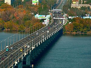 Central bridge Dnipro