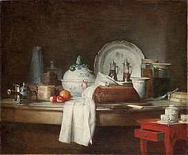 Chardin - LES DEBRIS D'UN DEJEUNER, 1763 vers (cropped)