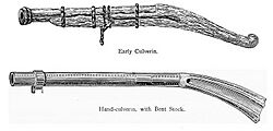 Early culverin and hand culverin with bent stock