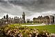 Exterior view of grounds in front of the Centre Block, with the East Block and Langevin Block in the image