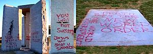 Georgia Guidestones vandalism