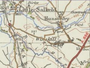 Historical Map on Hunsonby