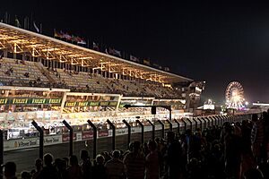 Le Mans Pits at Night