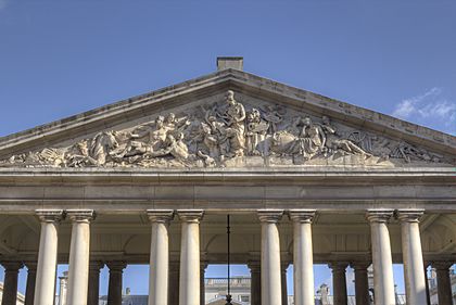 Nelson Pediment close-up