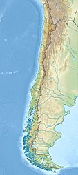 Location of Bertrand Lake in Chile.