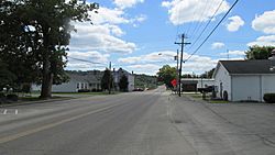 Looking south towards the intersection of Market and Main Streets