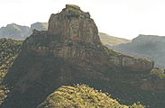 Roque Bentayga visto desde Artenara