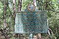 Site of Fort Peyton sign - front side