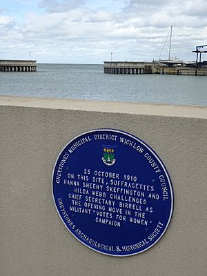 Suffragette plaque, Greystones