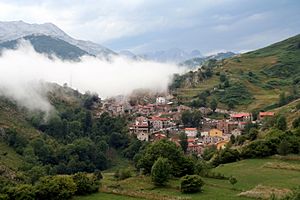 View of Tresviso from the trail