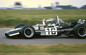 1969 British Grand Prix P Courage Brabham BT26 close