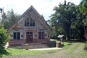 A traditional Palauan hut, 2012