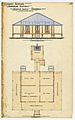 Architectural drawing of the Surgeon's Quarters, Quarantine Station, Magnetic Island, 1886