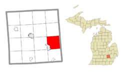 Location within Livingston County