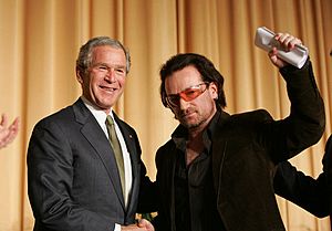 Bush and Bono