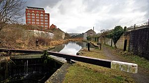 East from Upper Wallsbridge Lock