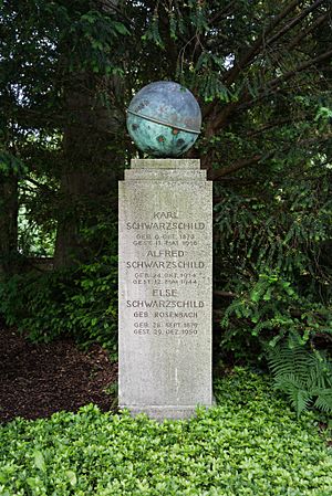 Grave of Karl Schwarzschild at Stadtfriedhof Göttingen 2017 01