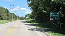 Harrietta, MI road signage