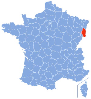 Location of Haut-Rhin in France