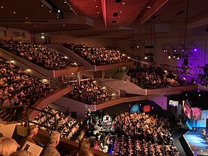 Inside St David's Hall, Cardiff