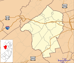 Everittstown, New Jersey is located in Hunterdon County, New Jersey