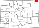 State map highlighting Sedgwick County