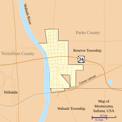 Detailed map of Montezuma