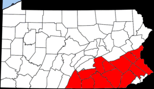 Map of PA Highlands